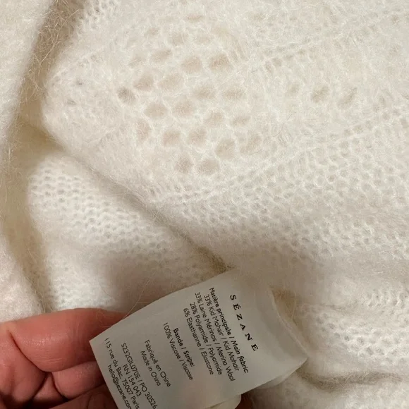 Sezane Evy Cardigan in ecru - Picture 7 of 7